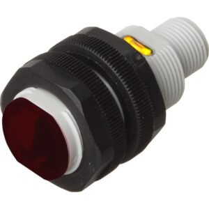 Carlo Gavazzi, Inc. PA18CAR65PAM1SA Photoelectric Sensor,M18 Axial,Retroreflective,PNP,6.5 m Range,Plug